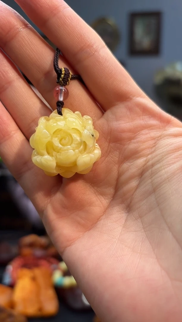 蜜蜡颈饰未镶嵌吊坠