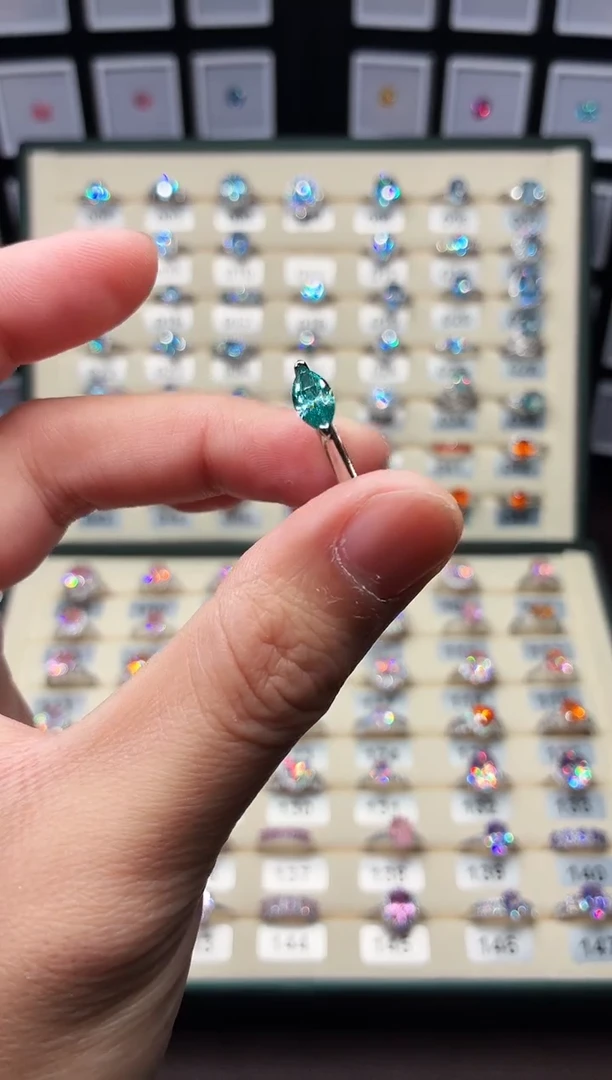 银S925镶嵌戒指碧玺1