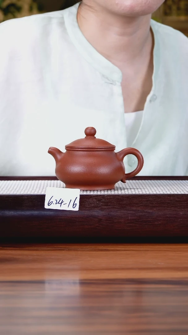 茶壶紫砂6.24-16红降坡 潘壶170