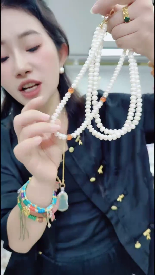 淡水珍珠合金颈饰0775珍珠项链