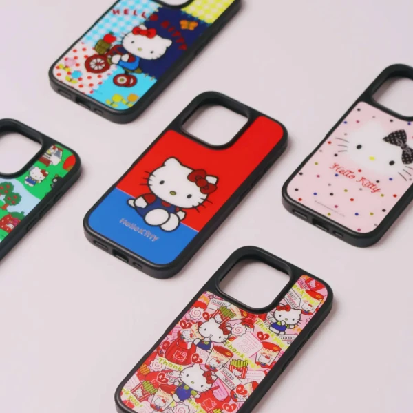 可爱薯片骑车kitty新款碳纤维彩金适用苹果17pro/iPhone16手机壳