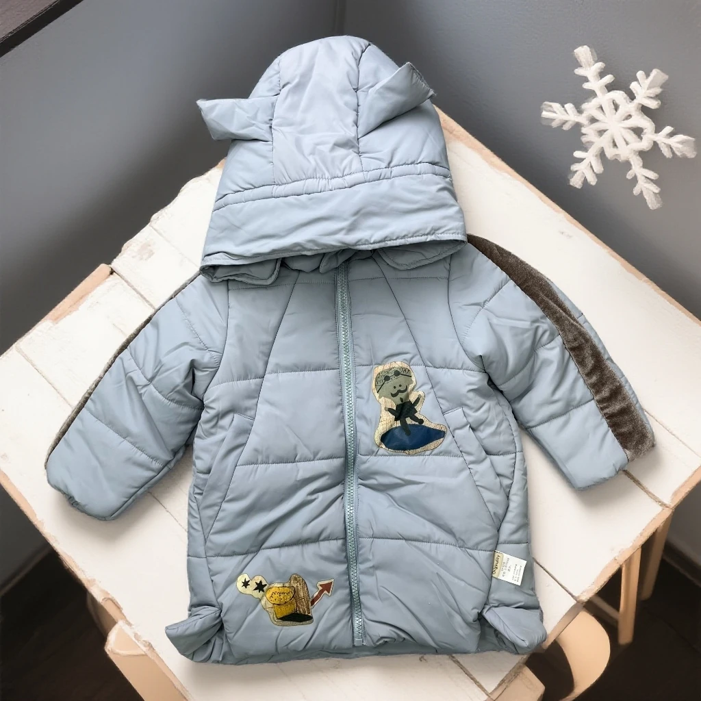 爱麻麻9041610加厚夹棉棉衣可爱超萌儿童衣服独特洋气时髦童装