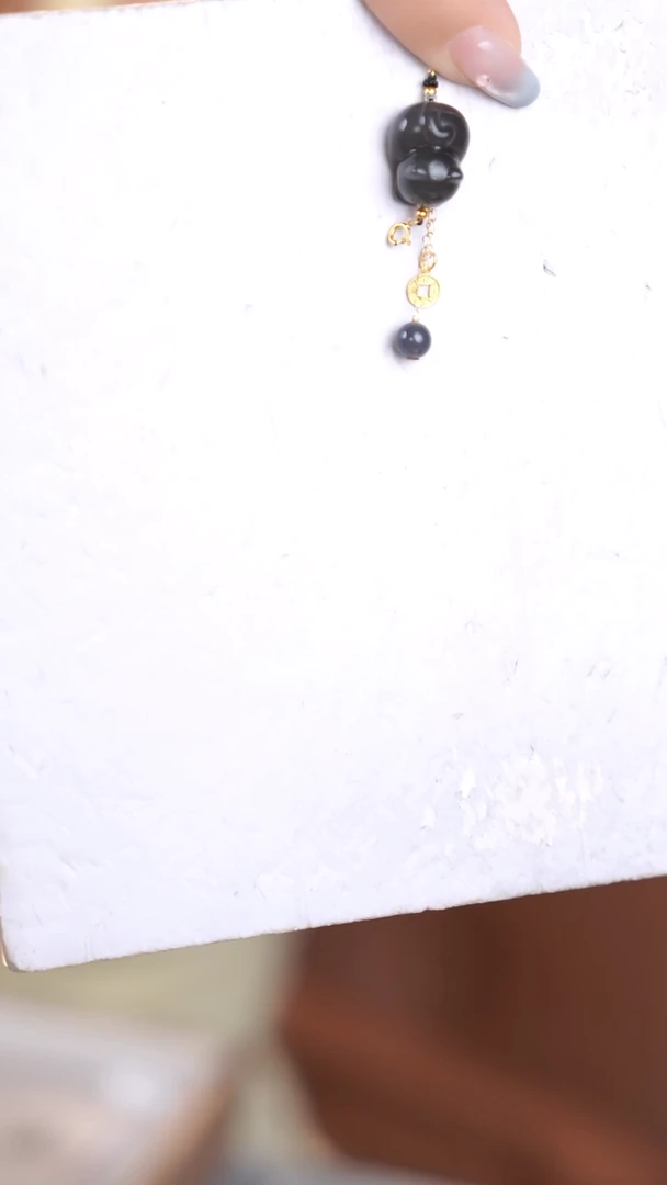 和田玉18K金镶嵌吊坠(不含链)@@@