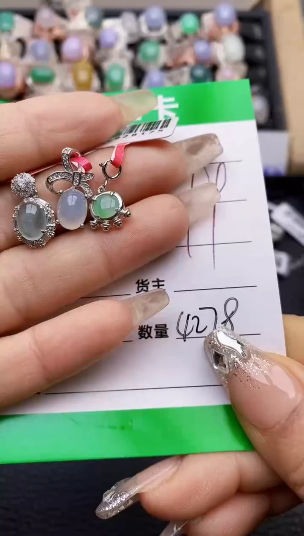 【闪购商品】翡翠戒指银S925镶嵌4278