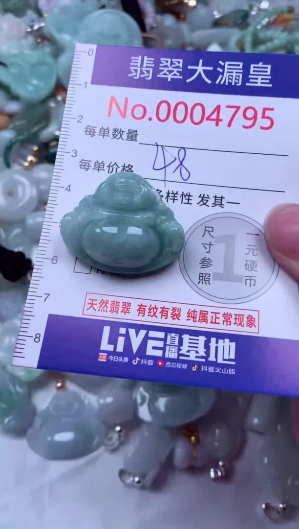 吊坠(不含链)未镶嵌翡翠4795