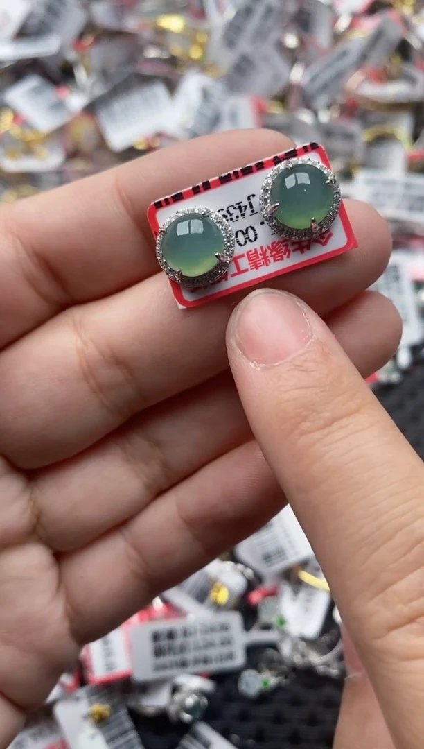 【闪购商品】翡翠戒指银S925镶嵌44444---8