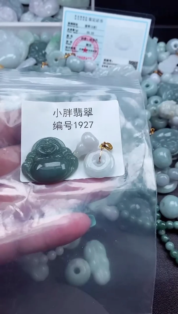 颈饰未镶嵌翡翠缅甸天然A货翡翠1927