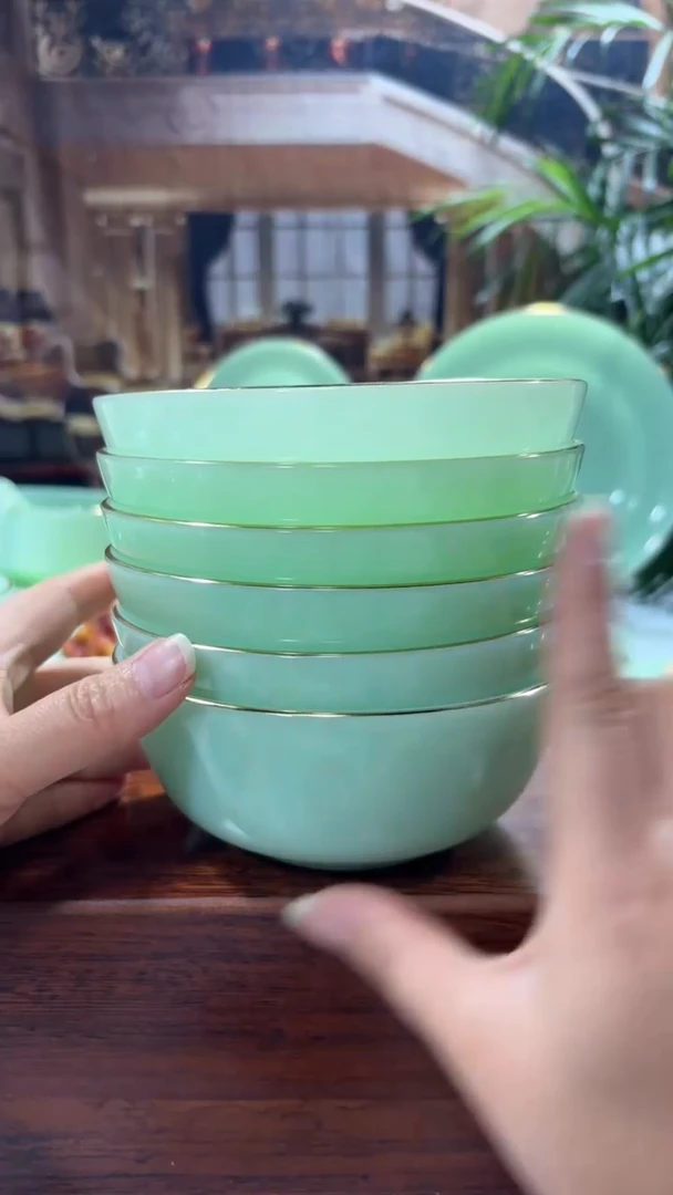 【闪购商品】....5.5英寸玉瓷碗6个口径13.8厘米