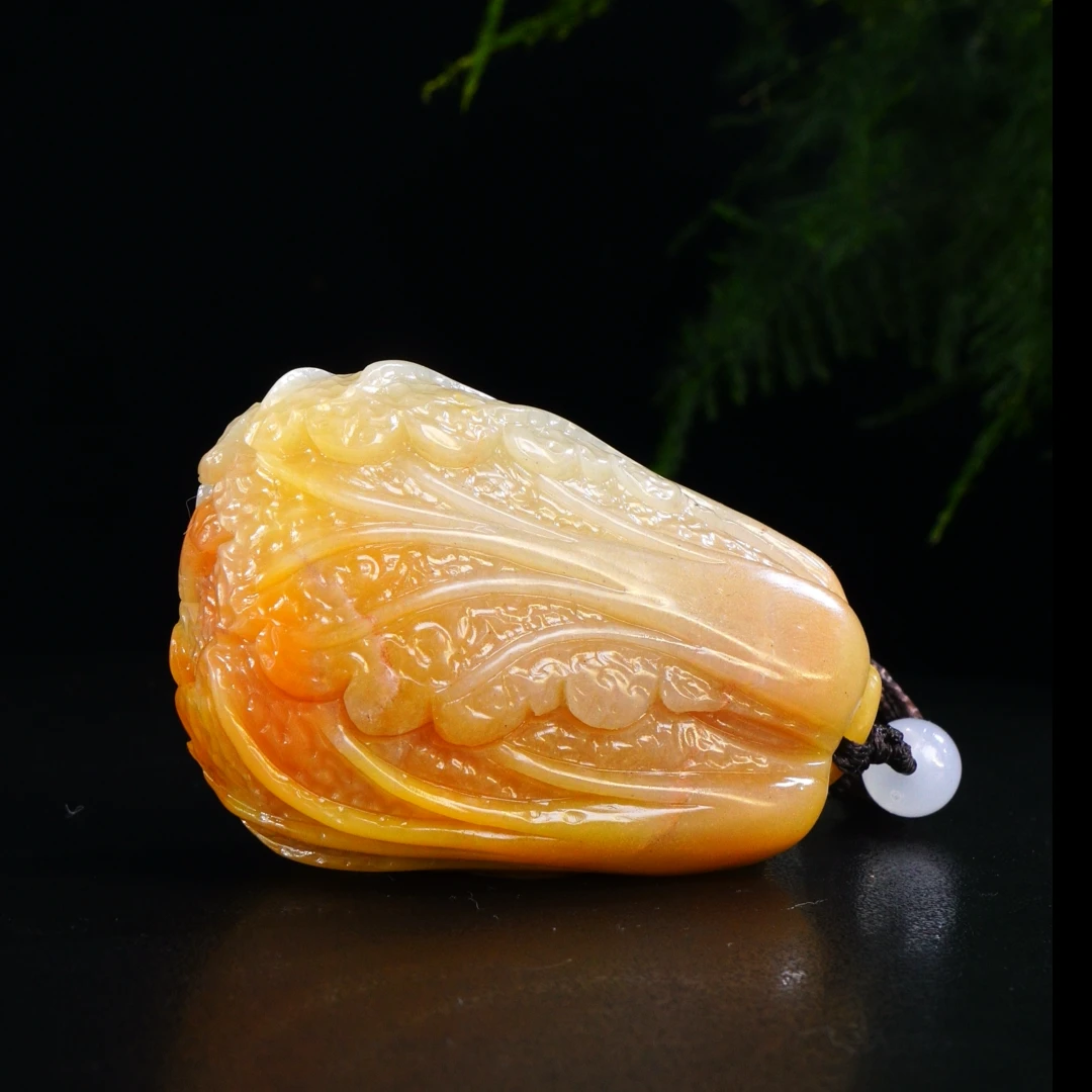 6寿山石善伯洞百财手把件143.6克6.9x4.5x3.3cm