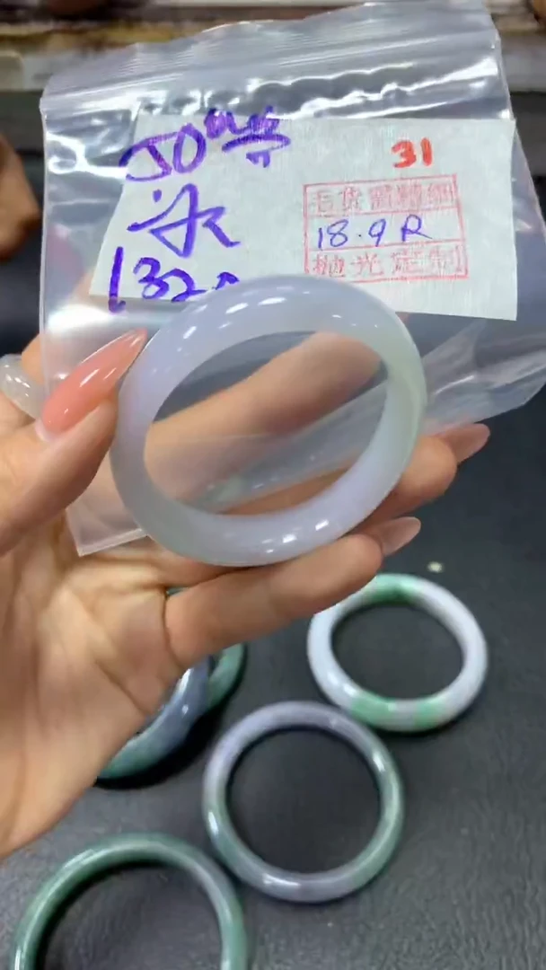未镶嵌定制翡翠冰*凌31毛货需精细抛光定制+多样性发1+1320