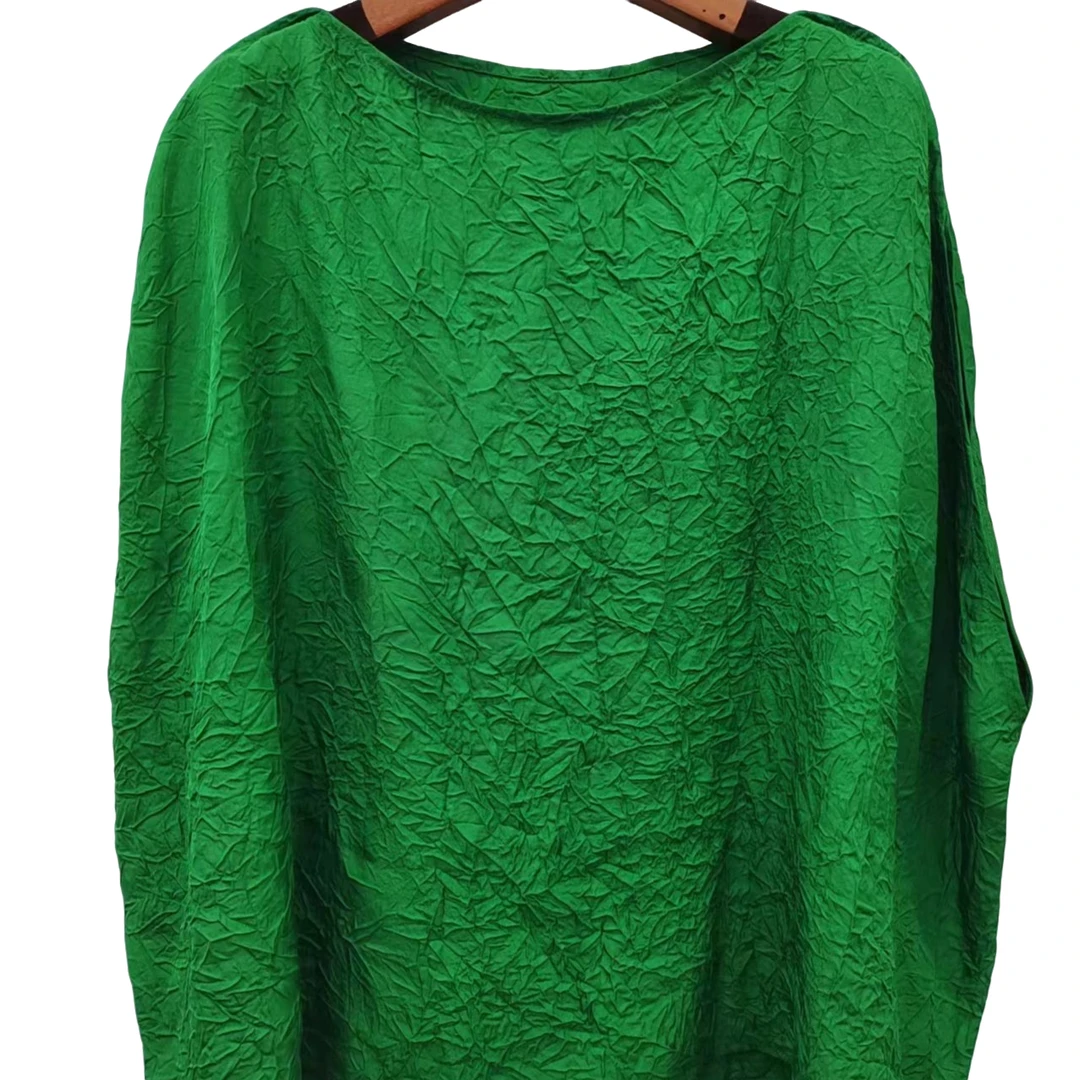 朱总服饰3388新款时尚圆领醋酸上衣