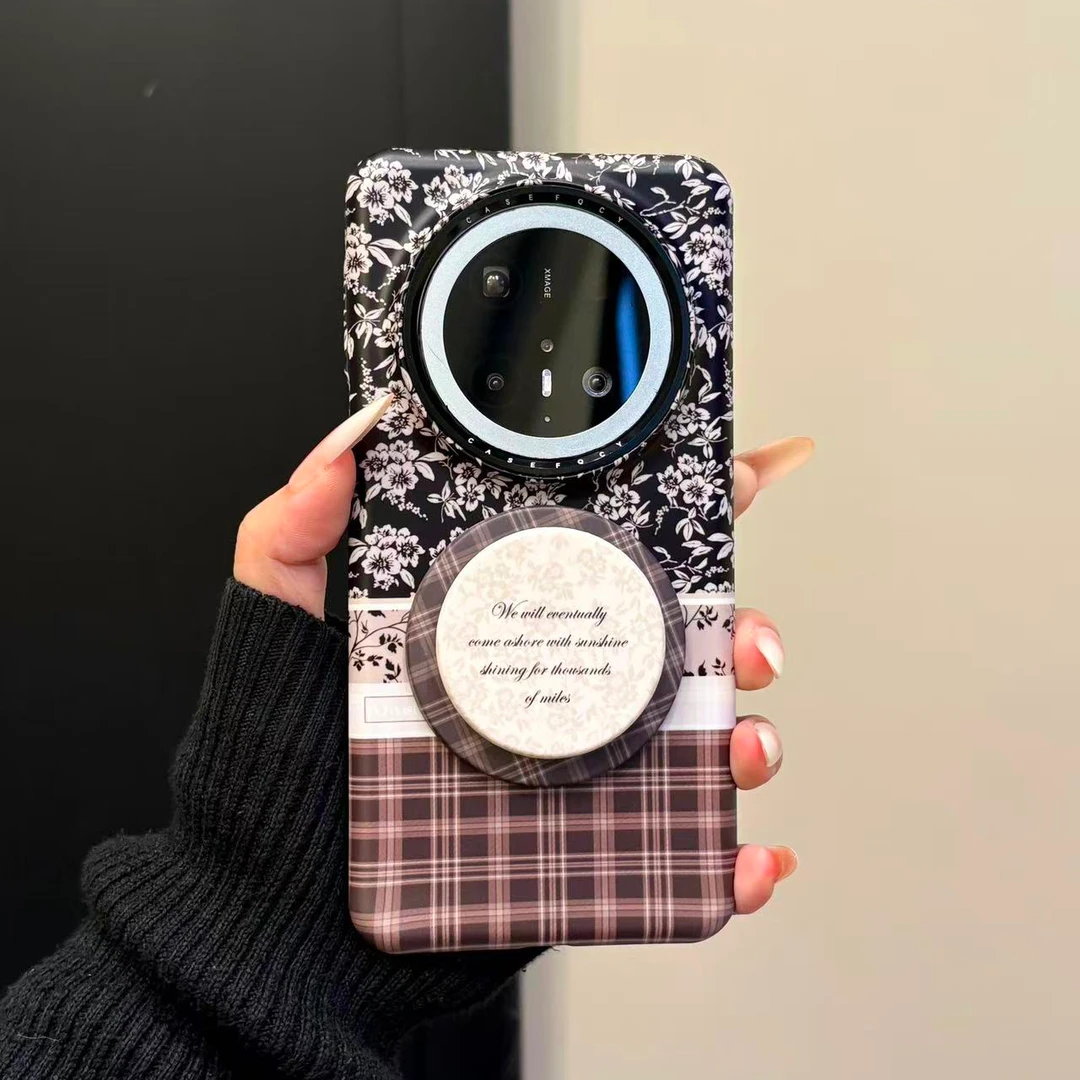 适用华为mate70pro手机壳复古美拉德碎花菲林磁吸mate60pro新款女