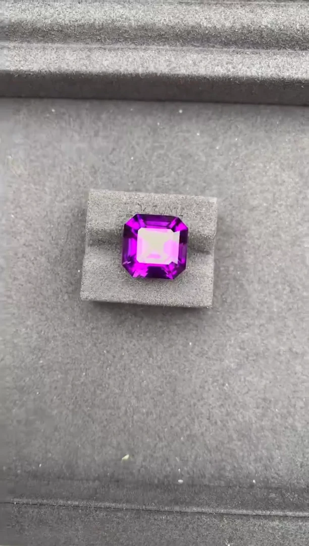 未镶嵌珠宝半成品紫晶10.5ct紫水晶 定制 GE