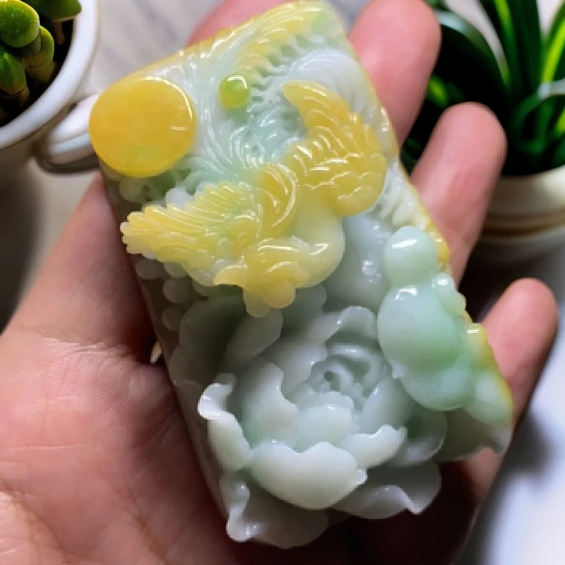 牧丹凤凰，缅甸翡翠A货
