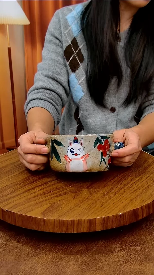 杯子陶景德镇手工手绘釉下彩陶瓷