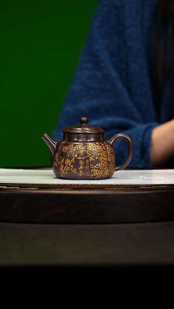 宜兴原矿高端紫砂 老紫泥倒焰窑柴烧150cc