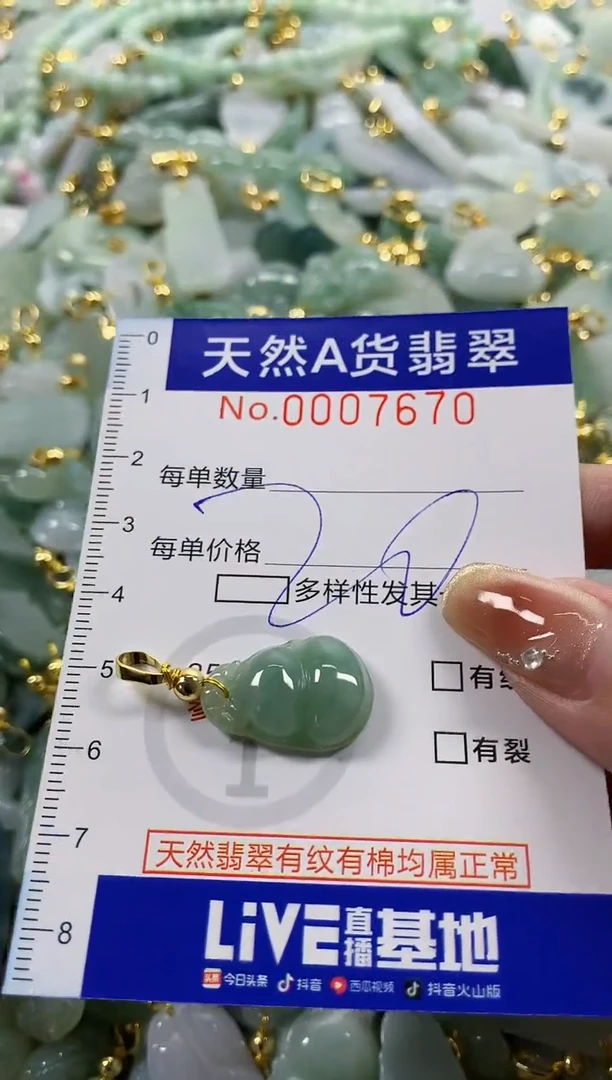 颈饰未镶嵌翡翠天然A货翡翠