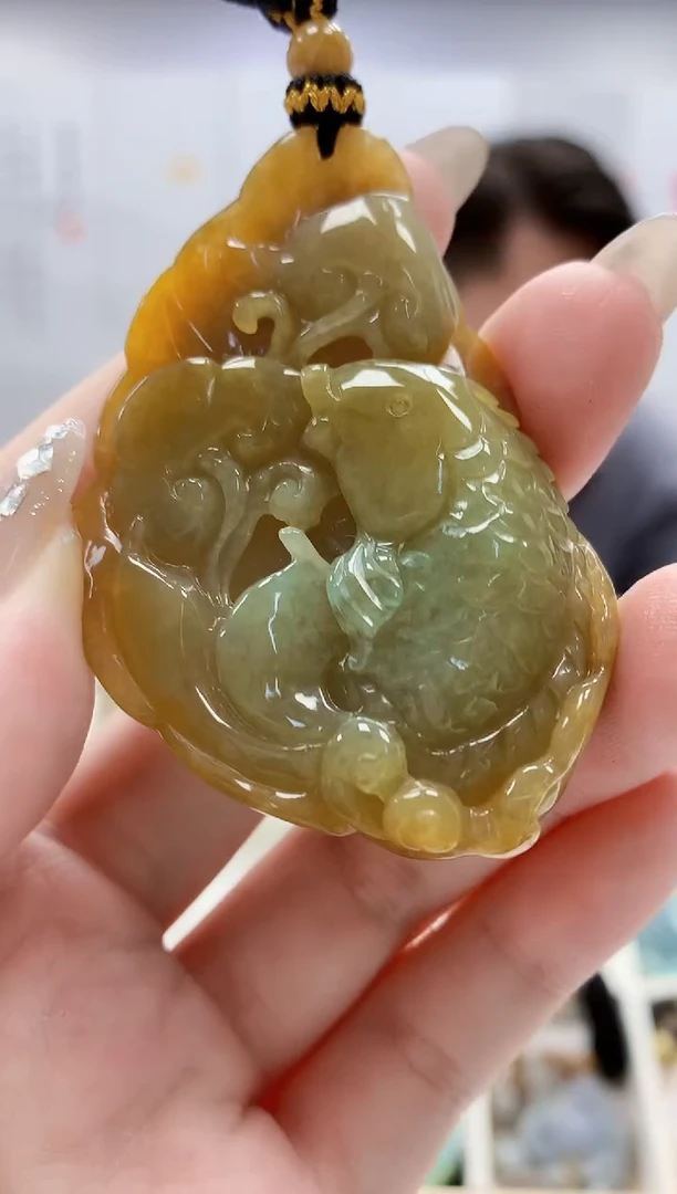 未镶嵌定制翡翠5060jw-毛货挂件59
