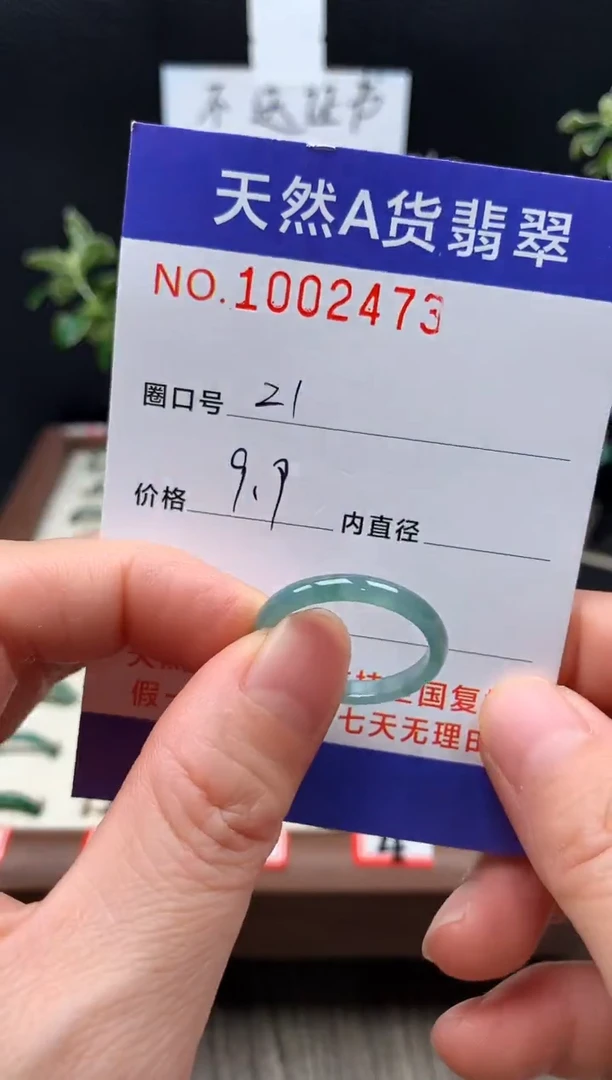 未镶嵌戒指翡翠21#