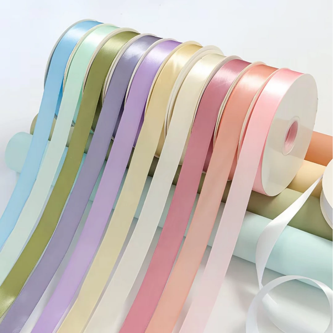2cm纯色丝带90米花束礼物礼品蝴蝶结缎带手工diy花店资材用品