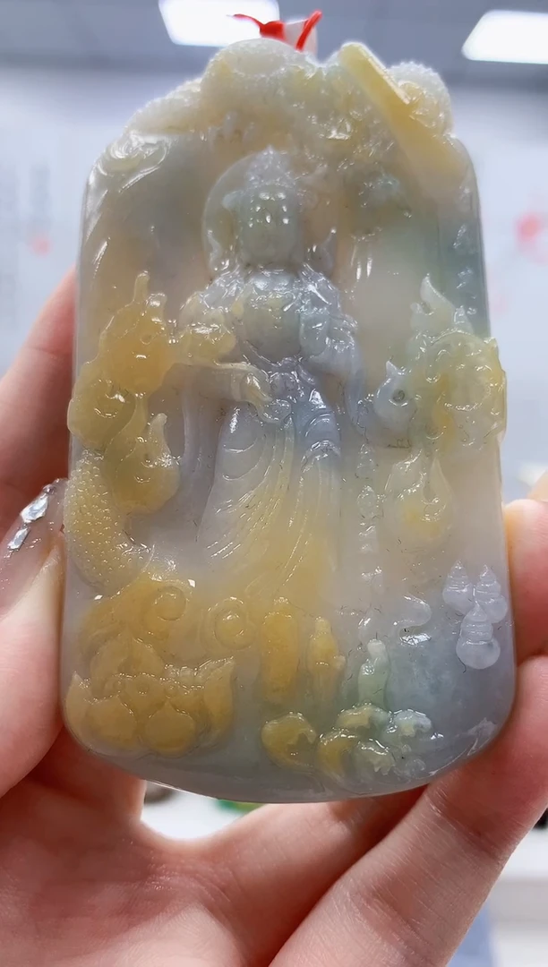 未镶嵌定制翡翠4812jw-毛货挂件68