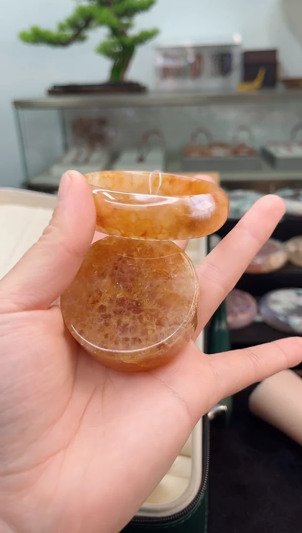 未镶嵌手镯石英质玉54圈口（赠品镯心）36751694