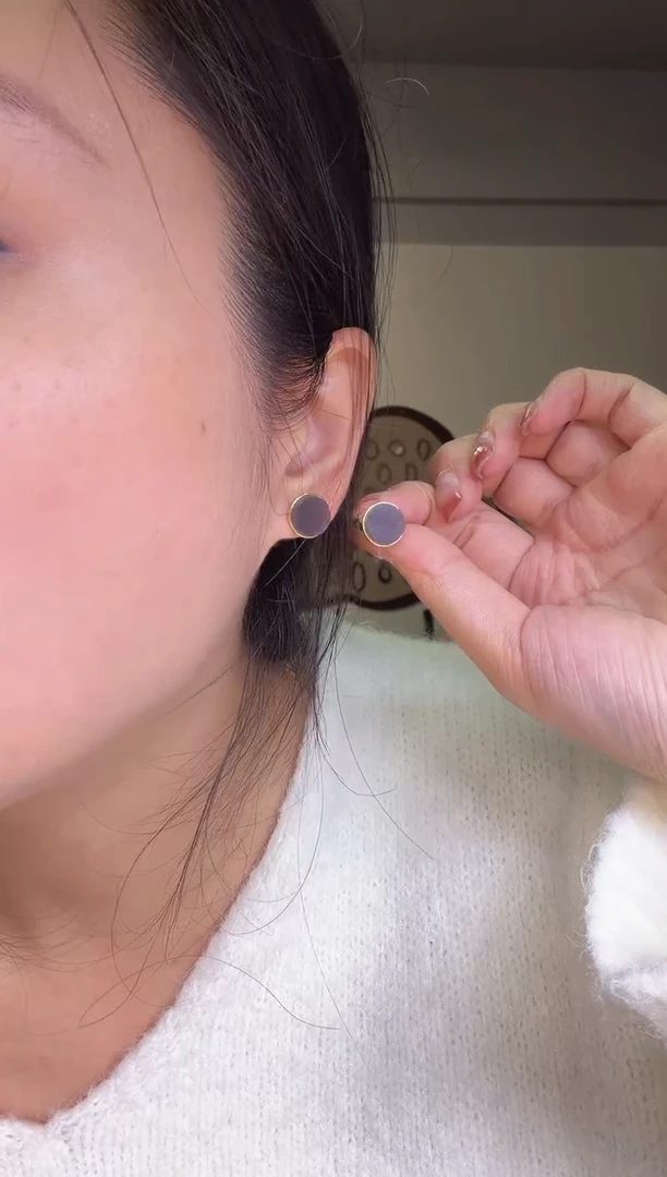 水晶摆件未镶嵌耳钉