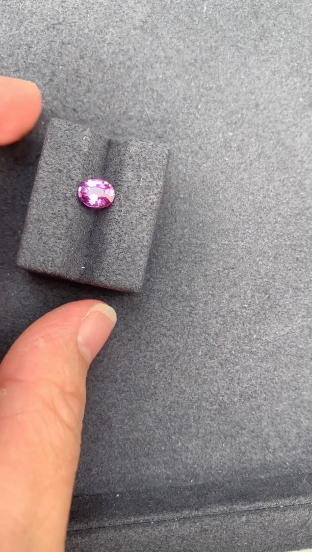 【闪购商品】彩色蓝宝石裸石未镶嵌1ct粉蓝宝