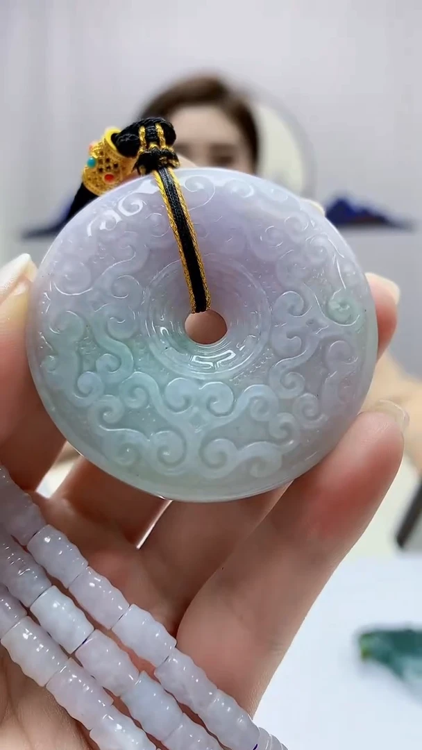 定制翡翠未镶嵌4829ms-毛货挂件赠珠链121