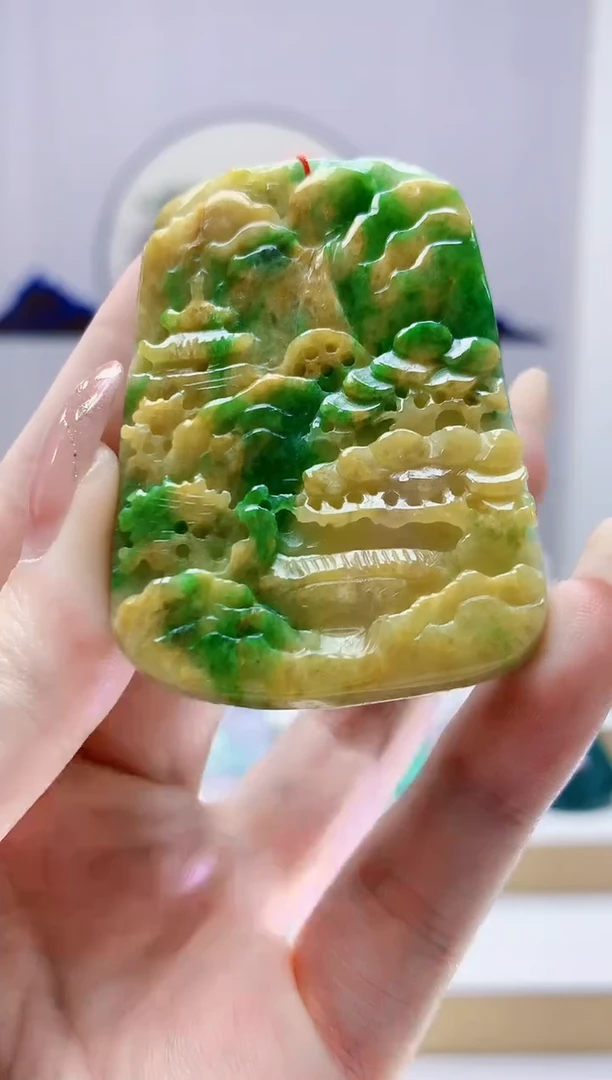 未镶嵌定制翡翠4852jw-毛货挂件87