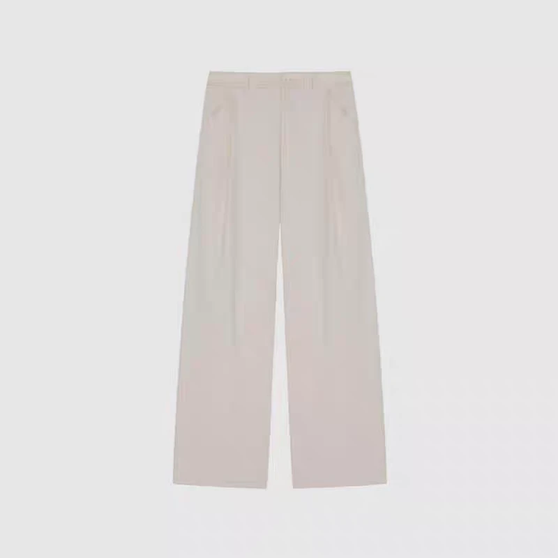 XY813【土壤牛仔】禾女装2024冬季棉弹力牛仔阔腿裤