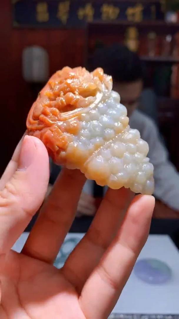 未镶嵌定制翡翠8008hm-毛货挂件26
