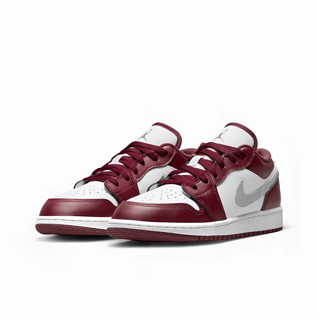 Air Jordan 1Low GS AJ1波尔多酒红女款低帮经典篮球鞋553560-615