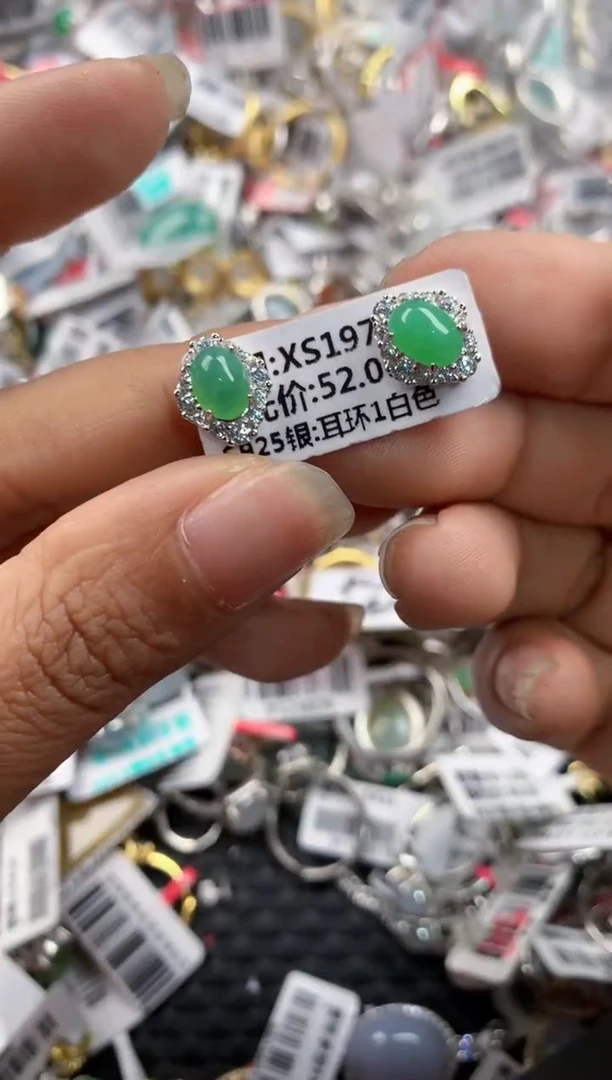 银S925镶嵌戒指翡翠121212----4