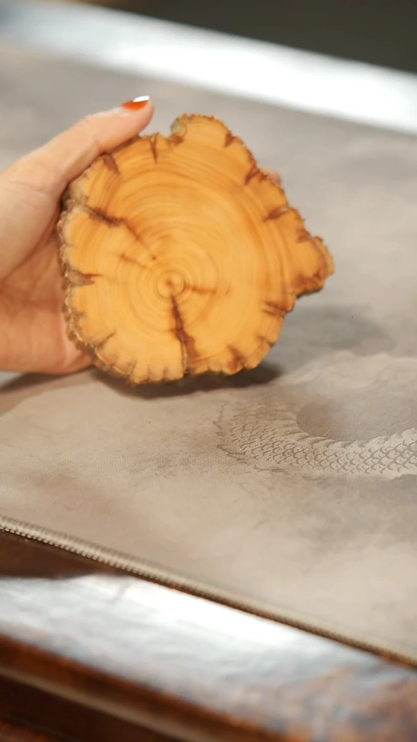 【闪购商品】柏木（崖柏）木雕362陈化料杯垫香片