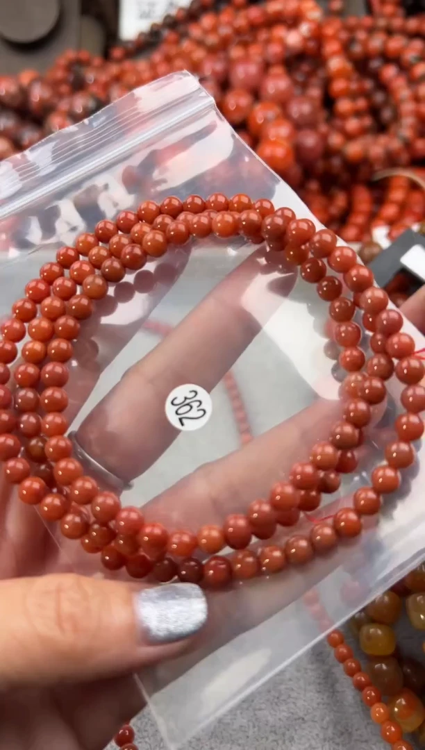 未镶嵌手串南红玛瑙5+