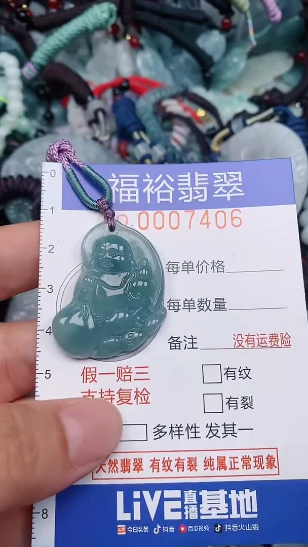 翡翠未镶嵌颈饰...0007406