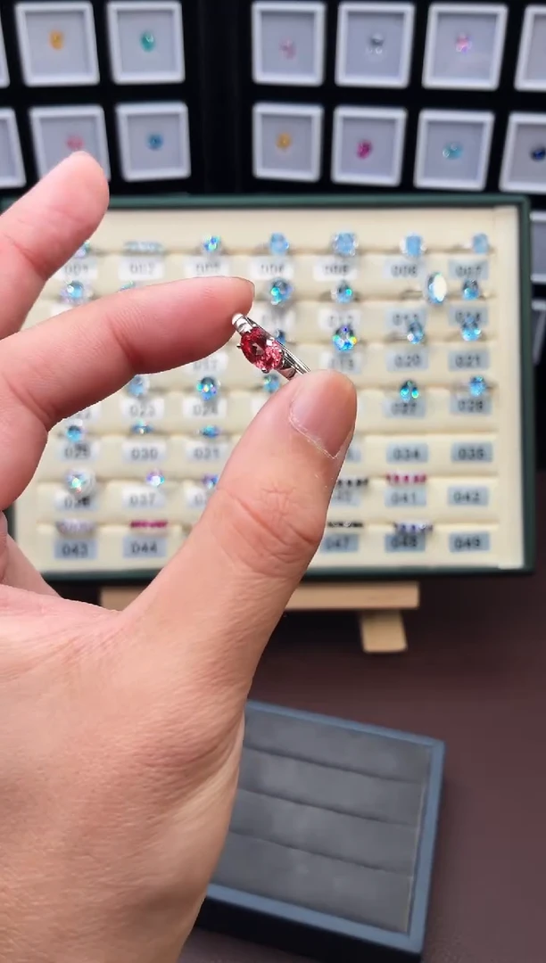 无925银轻奢日出火莲花色女神戒