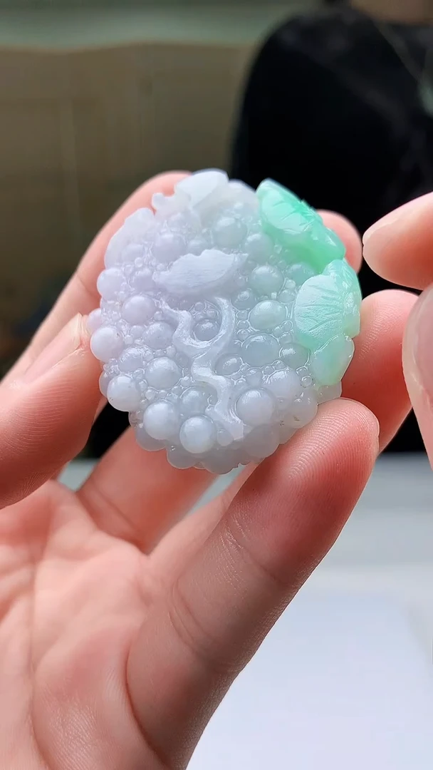 【闪购商品】定制翡翠未镶嵌4829bb-毛货挂件32