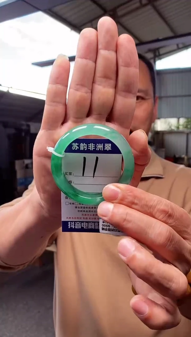 未镶嵌手镯石英质玉（非洲翠）54+