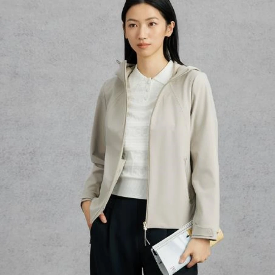 【新品】RAPIDO雳霹道2025年春季女士拼接连帽短夹克外套CP5139J03