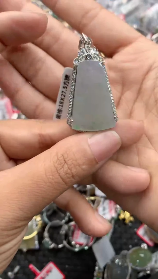 银S925镶嵌戒指翡翠9999-----6