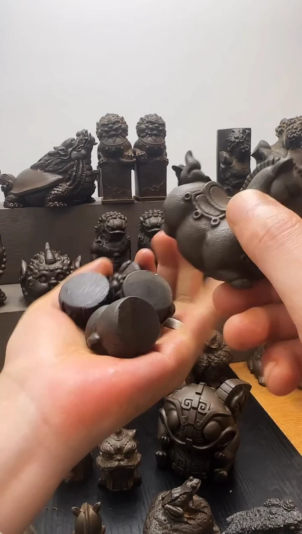 铁大**子实心铁艺摆件~~西行四人，唐马（锈色）