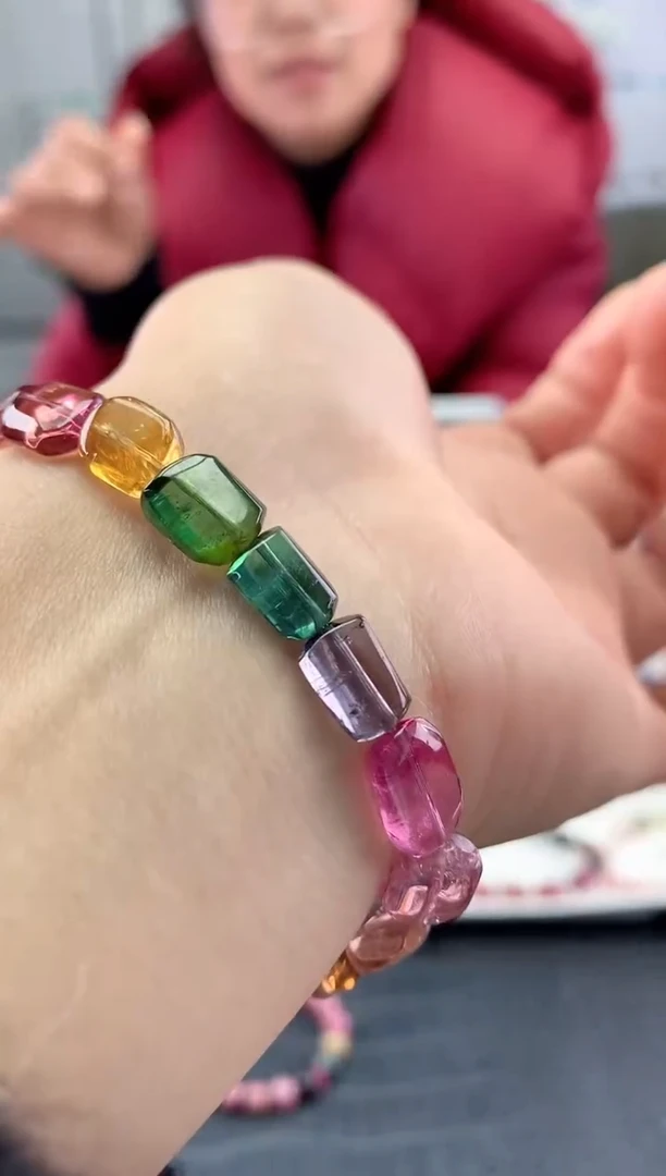 未镶嵌手串碧玺多样性发一条