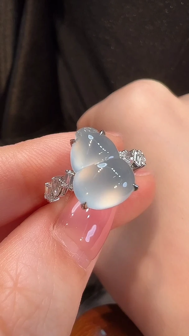 18K金镶嵌戒指翡翠L6