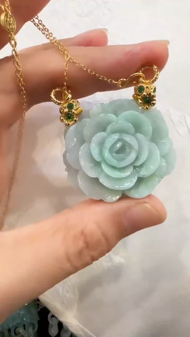 颈饰未镶嵌翡翠国风