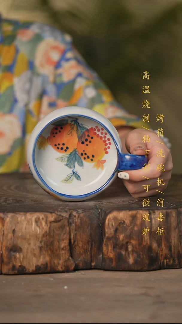 瓷片景德镇高温釉下彩可微波烤箱洗碗机