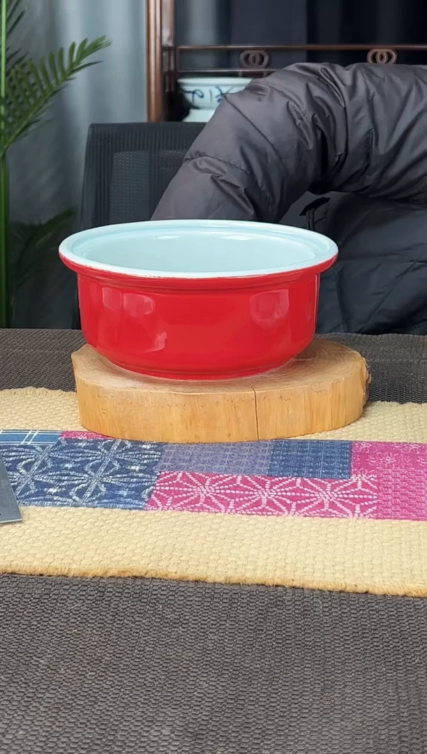 【闪购商品】碗微瑕福利双色釉8寸汤钵