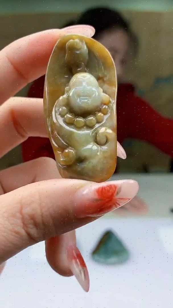 【闪购商品】定制翡翠未镶嵌4902ty-毛货挂件69