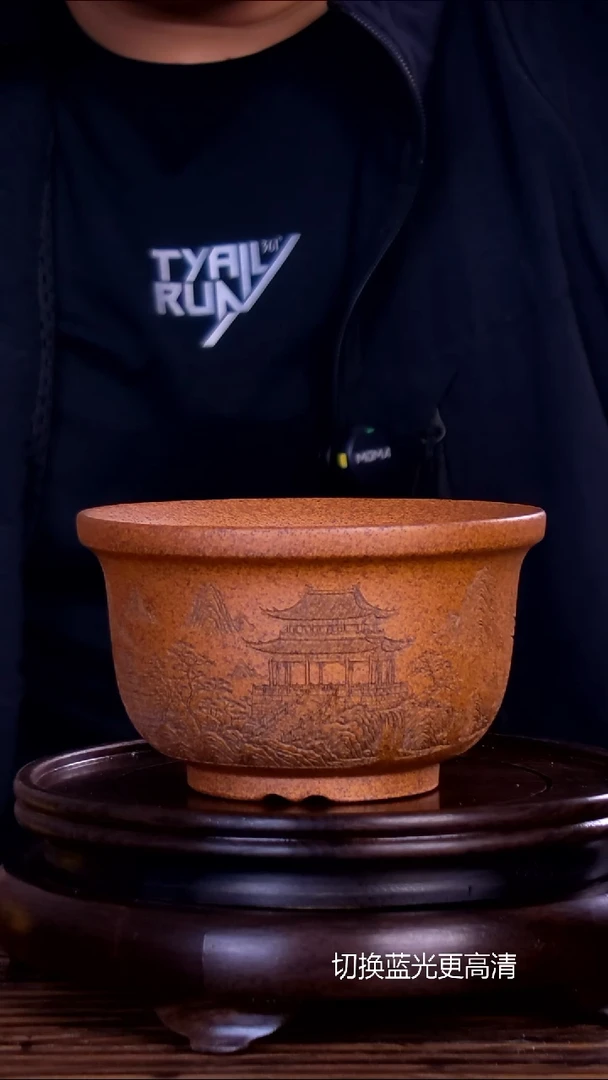 紫砂花盆紫砂花盆内口11-6